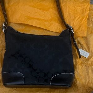 Coach Black Signature Shoulder Bag